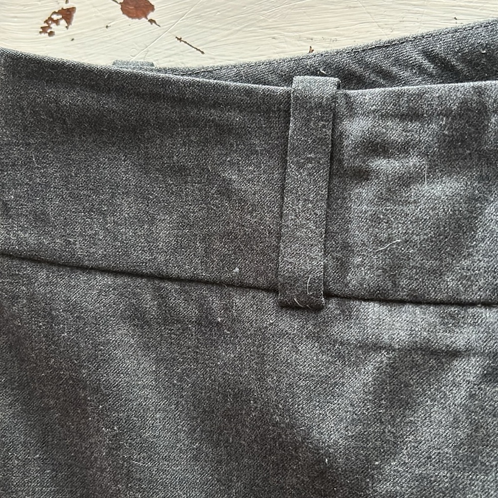 Talbots 99% wool gray stretch pants trousers, fully lined, wide belt loops 10 - Picture 6 of 8